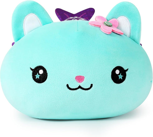 Onsoyours Cute Kitten Mermaid Plush Toy Stuffed Animal Kitty Soft Mermaid Cat Plush Pillow for Kids (Blue Cat Mermaid, 12")...