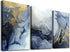 DZRWUBHS Abstract Wall Decor for Living Room Bedroom Wall Art Abstract Ink Wall Painting Wall Artworks Hang Pictures for Office Decoration 3 Panel...