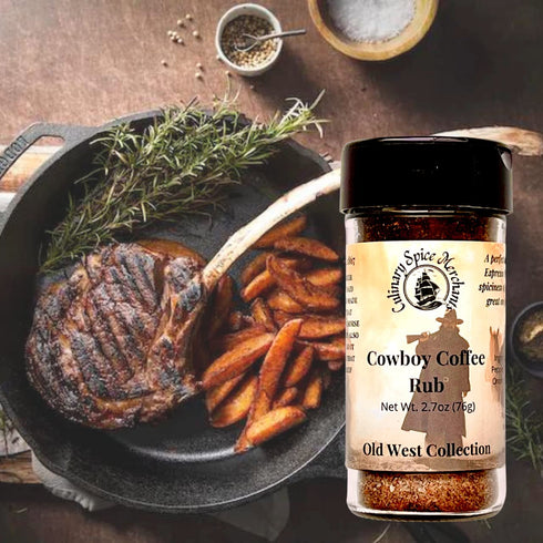 Cowboy Coffee Rub from Culinary Spice Merchants | A Robust Seasoning with Cayenne Pepper for Steaks, Chicken, Ribs...