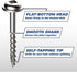 Kreg SML-C250-50 Zinc Pocket-Hole Screws, 2 1/2 Inch, 8 Coarse Thread, Maxi-Loc Head (50 Count)...