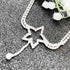 Blistar Boho Star Tassel Anklets Silver Crystal Ankle Bracelet Charm Summer Beach Glitter Rhinestone Anklet Bohemia Dainty Foot Jewelry Chain for ...