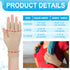 Woanger 2 Pairs Seamless Lymphedema Compression Gloves 20-30 mmHg Fingerless Compression Gloves...