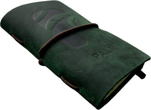 pocket-sized leather notebook (2.5 x 4) (green)...