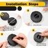 9 Pcs Charging Cord Organizer Black Portable Charger Cord Holder Round Storage Cable Winder Retractable Cable Management Flexible USB Cable Reel f...