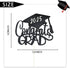 Black Glitter Congrats Grad 2025 Cake Topper with Graduation Cap- Congrats Grad Cake Topper- 2025 Graduation Party Decorations...