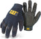 Cat® CAT012212L Spandex Back Utility Gloves – Black, Large, Water-Resistant Clarino Palm Gloves with Adjustable Wrists...