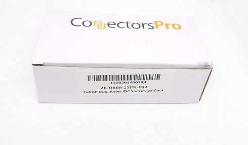 Pc Accessories - Connectors Pro 25-Pack 2X4 8 Pins 2.54mm 0.1" Ptich Dual Rows IDC Socket for Flat Ribbon Cable, 8P FC Connector...