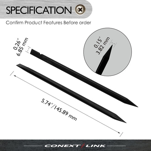 Conext Link 5X Nylon Plastic Spudger Stick Pry Opening Repair Tools for iPhone iPad Laptops ?88705?...
