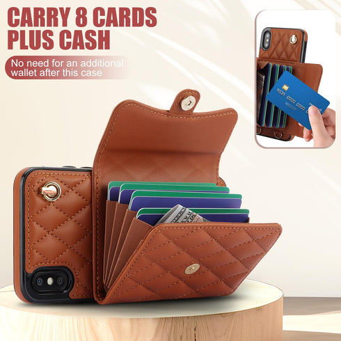 Asuwish Phone Case for iPhone Xs Max Wallet Cover with Stand RFID Credit Card Holder Strap Lanyard Leather Cell Accessories i X XR Xsmax 10x SX Xm...