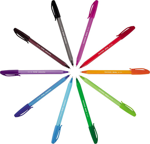 Paper Mate InkJoy 100ST Ballpoint Pens | Medium Point (1.0mm) | Classic Colours | 4 Count...