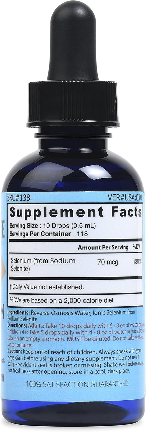 Good State Liquid Ionic Minerals - Selenium Ultra Concentrate - (10 drops equals 70 mcg) (100 servings per bottle)...