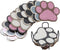 Uniquer 10 Pcs Dog Paw Shaped Diamond Art Painting Coasters Kits with Holder, DIY Paw Coasters Diamond Art Non-Slip Coaster for Beginners Adults C...