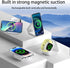 3 in-1 Charging Station for Apple Multiple Devices?Foldable Magnetic Wireless Charger Pad?Travel Charging Station for iPhone15 14 13 12 Series Wat...