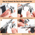 Uouteo Airbrush Trigger Gun Air Brush Gun with 0.3 mm Needles 7CC &10 CC Cup for Painting...