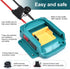 Power Wheel Battery Adapter for Makita 18V LXT Battery with Fuse&Switch 14 AWG Connector for BL1850B,BL1860B,BL1830B,BL1840B,BL1820B for DIY Rc Ca...