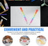 NUOBESTY 16pcs Stackable Pencils Colored Bead Pencils Rainbow Buildable Pencil Writing Drawing Pencils Stationery Supplies Party Favors Non-sharpe...