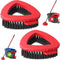 2 Pack Spin Mop Scrub Brush Head Replacement for RinseClean 2-Tank System, Hard Bristle Scrubber Brush for Floor Cleaning Accessories (Not Fit for...
