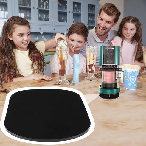 Appliance Slider Tray for Ninja Ice Cream Maker, 11.8x6.9 Inch Countertop Appliance Slider Under Cabinet Sliding Tray Kitchen Countertop Rolling T...