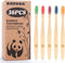 Navona 36 PCS Biodegradable Bamboo Toothbrushes, Individually Wrapped Bulk Toothbrushes, BPA Free Medium Soft Bristles Eco-Friendly, Natural Wood ...