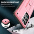 URBANITE Case for Samsung Galaxy S22 Ultra 5G, Military Grade Heavy Duty Shockproof Protective Cover, Built-in Kickstand (Pink)...