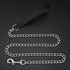 Mogoko 4ft Metal Dog Leash, Heavy Duty Chew Proof Pet Leash Chain with Padded Handle for Outdoor Training Black...
