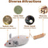 Potaroma Cat Toys 3Pcs Squeak Mice, Interactive Catnip Silvervine Animals Toys for Indoor Kittens, Dental Matatabi Cat Nip Chirping Toy, Cat Chew ...
