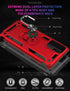 for Samsung Galaxy Note 20 Case, Note20 5G Case with HD Screen Protectors, Androgate Military-Grade Metal Ring Holder Kickstand 15ft Drop Tested S...
