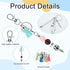Huquary 20 Pcs Beadable Keychain Bar Set Including 10 Silver Alloy Blank Keychain 10 Leather Tassel Bulk, Keychain Making Supplies Pendant DIY Bea...
