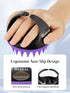 HEETA Scalp Massager with Soft Silicone Bristles - Removes Dandruff, Relieves Itching, Shampoo Brush for Hair Care & Scalp Relaxation (Black & Dar...