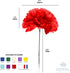 Royal Imports Artificial Carnations, Silk Faux Flowers, for Funeral Arrangements, Wedding Bouquets, Cemetery Wreaths, DIY Crafts - 100 Single 5" S...
