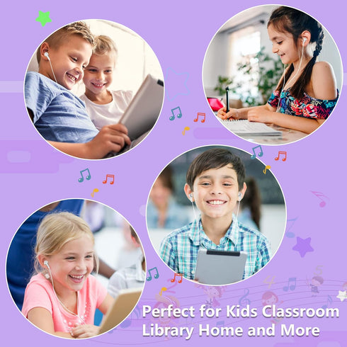 Wholesale Bulk Earbuds Headphones 30 Pack for Kids School Classroom Libraries Students (White)...