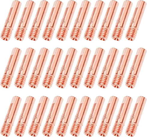 FORTON Mig Welder Tips 30-Pack Welding Tips .030" Contact Tip for Mig Welding Gun, Copper (0.030")...