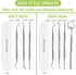 Dental Tools, Professional Teeth Cleaning Oral Care Hygiene Kit, Stainless Steel Dental Pick Tooth Scraper Tartar Plaque Remover for Dentist, Pers...