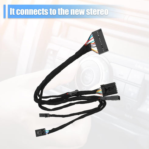 X AUTOHAUX 68163713AC Steering Wheel Wiring Harness Audio Controls for Ram 1500 2500 3500 2012 2013 2014 2015 2016 2017 2018...