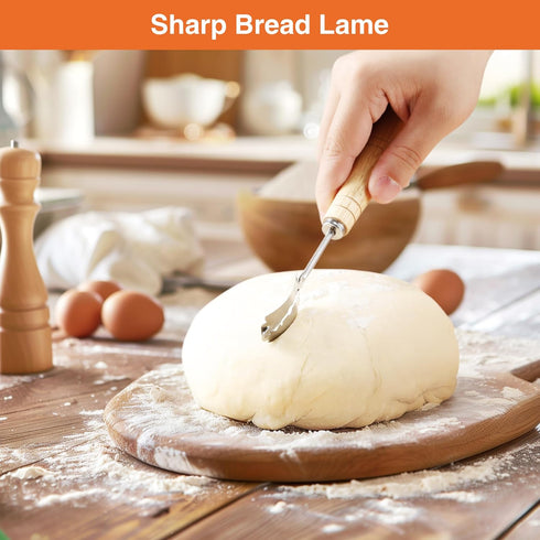 9Pcs Silicone Bread Sling Set for Dutch Oven with Dough Whisk & Bread Lame, Non-Stick & Easy Clean & Reusable, Extra Thick Silicone Baking Mat wit...