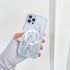 Ownest Compatible for iPhone 15 Case, Magnetic Fitting for MagSafe for Clear Frosted PC Back 3D Flowers Floral Girls Woman and Soft Silicone Slim ...
