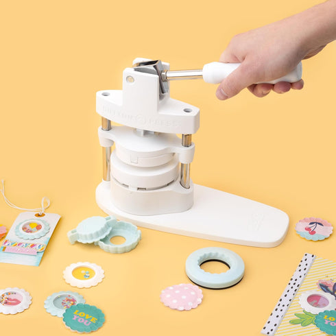 We R Memory Keepers Button Press Puffy Sticker and Shaker Shape Kit, Fastners Buttons Arts Crafts Sewing Notion Paper Supplies Scrapbooking Stampi...