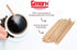 Gmark 5.5" Wood Coffee Stirrers (length 140mm, width 6mm, thick 1.3mm) 1000 ct - Natural Birch Wood Coffee Beverage Stirrers, Round End GM1014...
