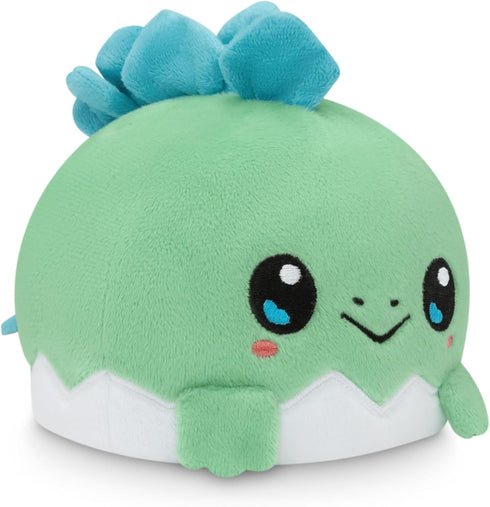TeeTurtle - The Original Reversible Dinosaur Plushie - Mint Stego + Egg - Cute Sensory Fidget Stuffed Animals That Show Your Mood...
