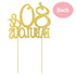 80 Cake Topper - Premium Gold Metal - 80 and Fabulous - 80th Birthday Party Sparkly Rhinestone Decoration Makes a Great Centerpiece - Now Protecte...