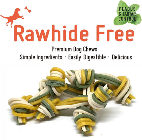 Rawhide Free Triple Dental Floss Treats Medium 5pcs/bag...