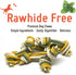Rawhide Free Triple Dental Floss Treats Medium 5pcs/bag...