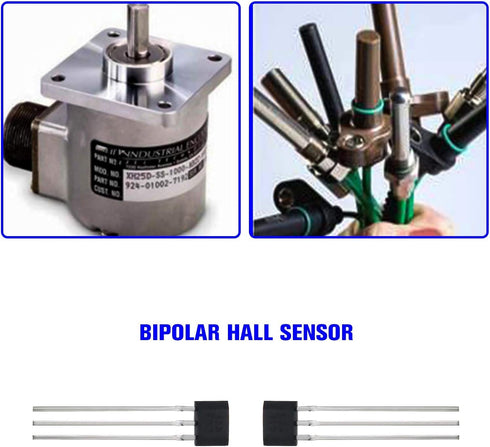 12Pcs 41F TO-92S Bipolar Hall Effect Sensor Magnetic Detector SS41F 0H41 SH41 S41 3 Pins Sensor For Electric Vehicle Motor Industrial Applications...