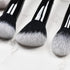 LORYP 4 Pcs Full Face Professional Makeup Brushes Set with Retractable Kabuki Airbrush For Powder,Liquid,Cream,Angled Blush Brush, Foundation Brus...