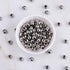 Fashewelry 100Pcs Stainless Steel Rondelle Round Spacer Beads 8mm Polished Smooth Metal Loose Ball Beads for Jewelry Making Hole: 3.5mm...