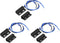 uxcell Wired Door Contact Window Sensor NO NC Surface Mount Magnetic Reed Switch Black 3 Pcs...