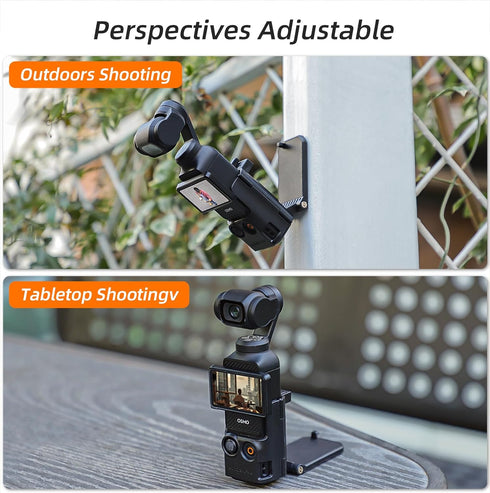 Magnetic Camera Desktop Base Stand Holder Compatible with DJI OSMO Pocket 3, Multifuctional Magnetic Bracket Mount Expansion Adapter Magnet Steeri...