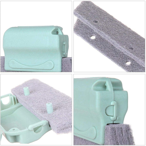 Window Groove Cleaning Brush Set Magic Window Track Cleaning Tools, Tile Lines Brush, Window Blind Duster...