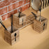Kathfly 4 Pcs Silverware Caddy Utensil Holder for Countertop Silverware Organizer with Wood Tray Spoon Fork Holder for Kitchen Parties(Brown)...