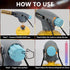 BLUEFIRE Handy Cyclone Torch Head Portable Brass Gas Torch Trigger Start Self-Ignition Nozzle Torch Fuel by MAPP MAP PRO Propane Gas Cylinder for ...